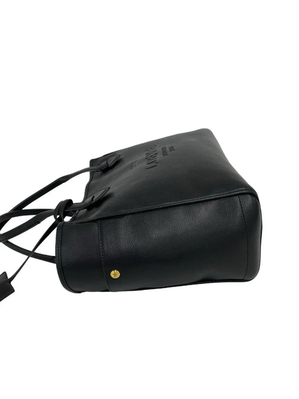 Loewe Vintage Heritage Leather Tote Shoulder Bag Black